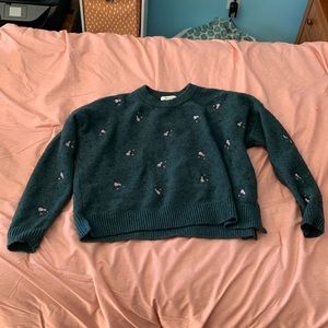 Madewell embroidered sweater